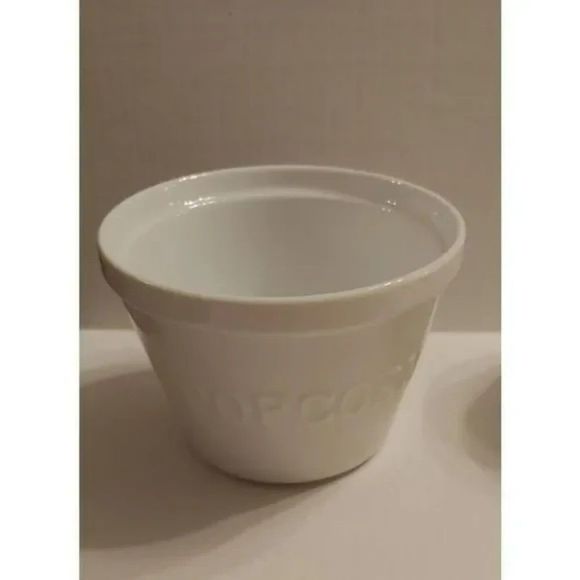 🐮Better home & garden Pop Corn Bowl small ceramic porcelain set of 2 - Picture 2 of 7
